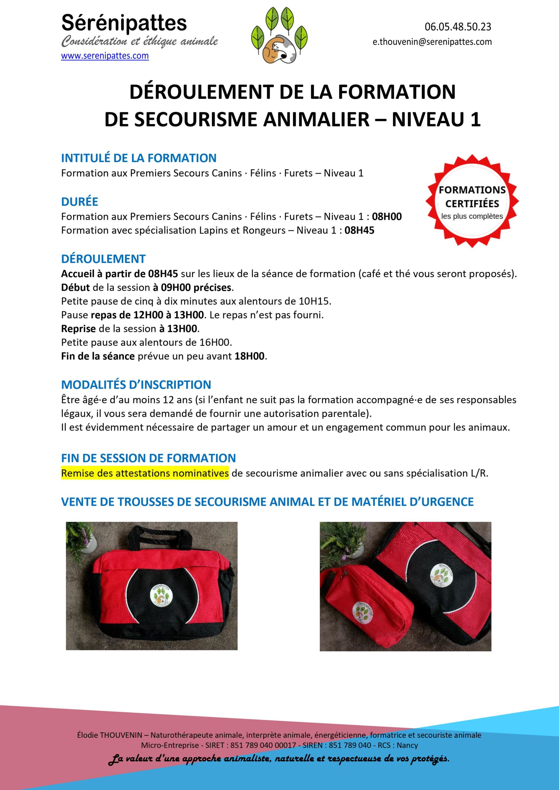 Fiche D Inscription Formation Aux Premiers Secours Pse 1